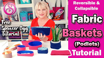 Fabric basket tutorial