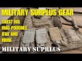 Military surplus from army navy outdoors