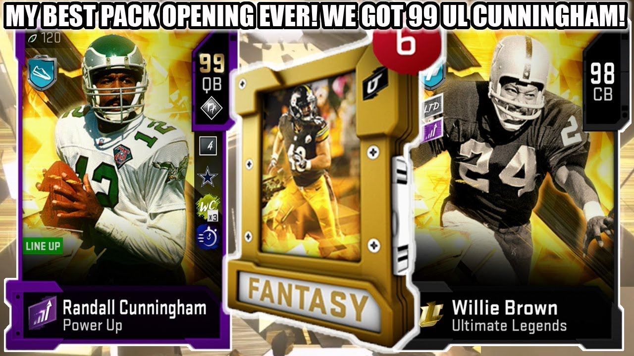 MY BEST PACK OPENING EVER! WE GOT 99 RANDALL CUNNINGHAM! UL CUNNINGHAM, LANIER, AND BROWN!