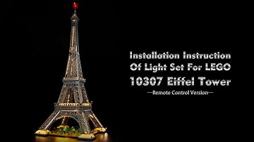 Installation Instruction Of Light Set For LEGO 10307 Eiffel Tower.