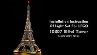 Installation Instruction Of Light Set For LEGO 10307 Eiffel Tower.