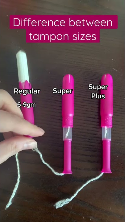 The difference between tampon sizes! Always pick lowest absorbency for your needs! #shorts