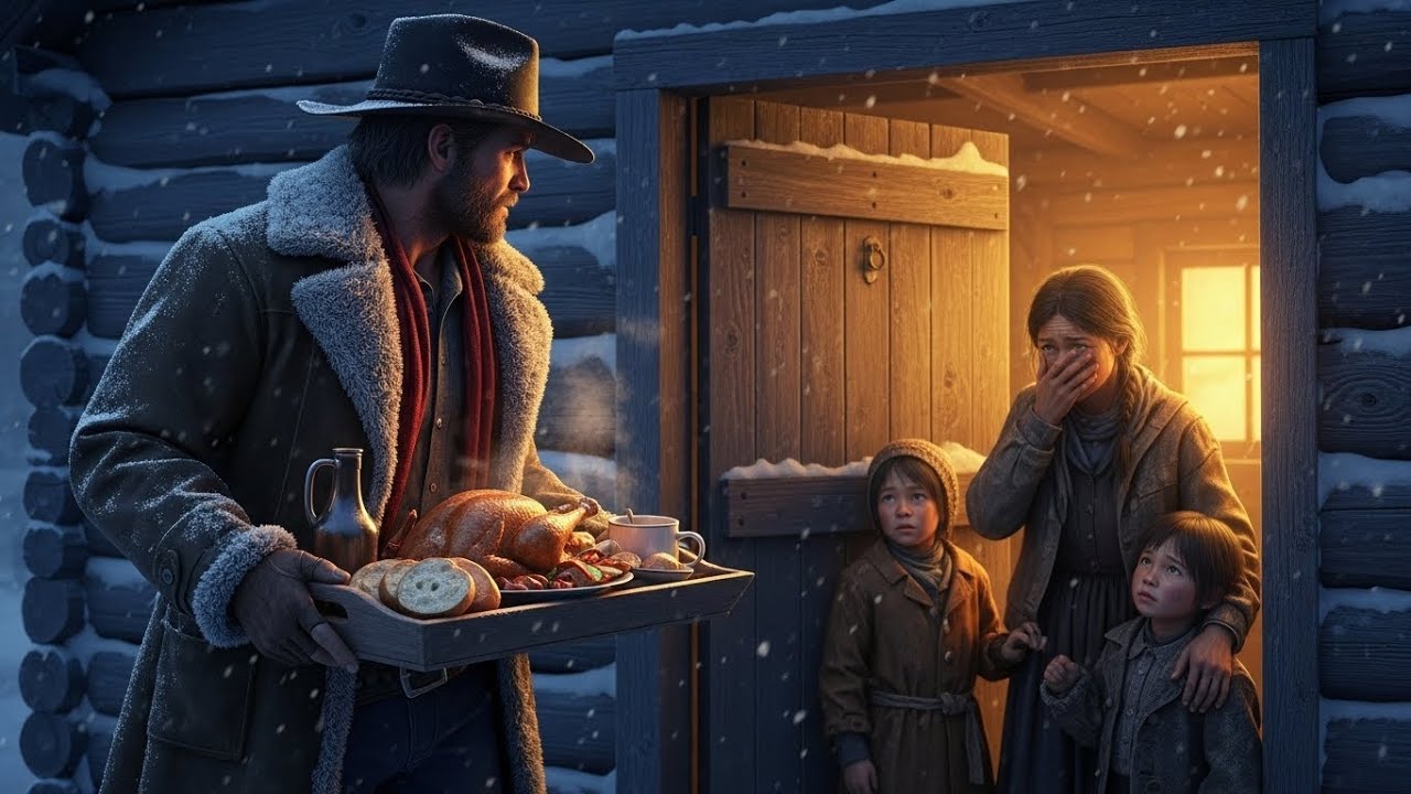 Aucune Nourriture Ce Noël — Jusqu'à Ce Qu'un Cowboy Généreux Transforme Leur Vie En Famille
