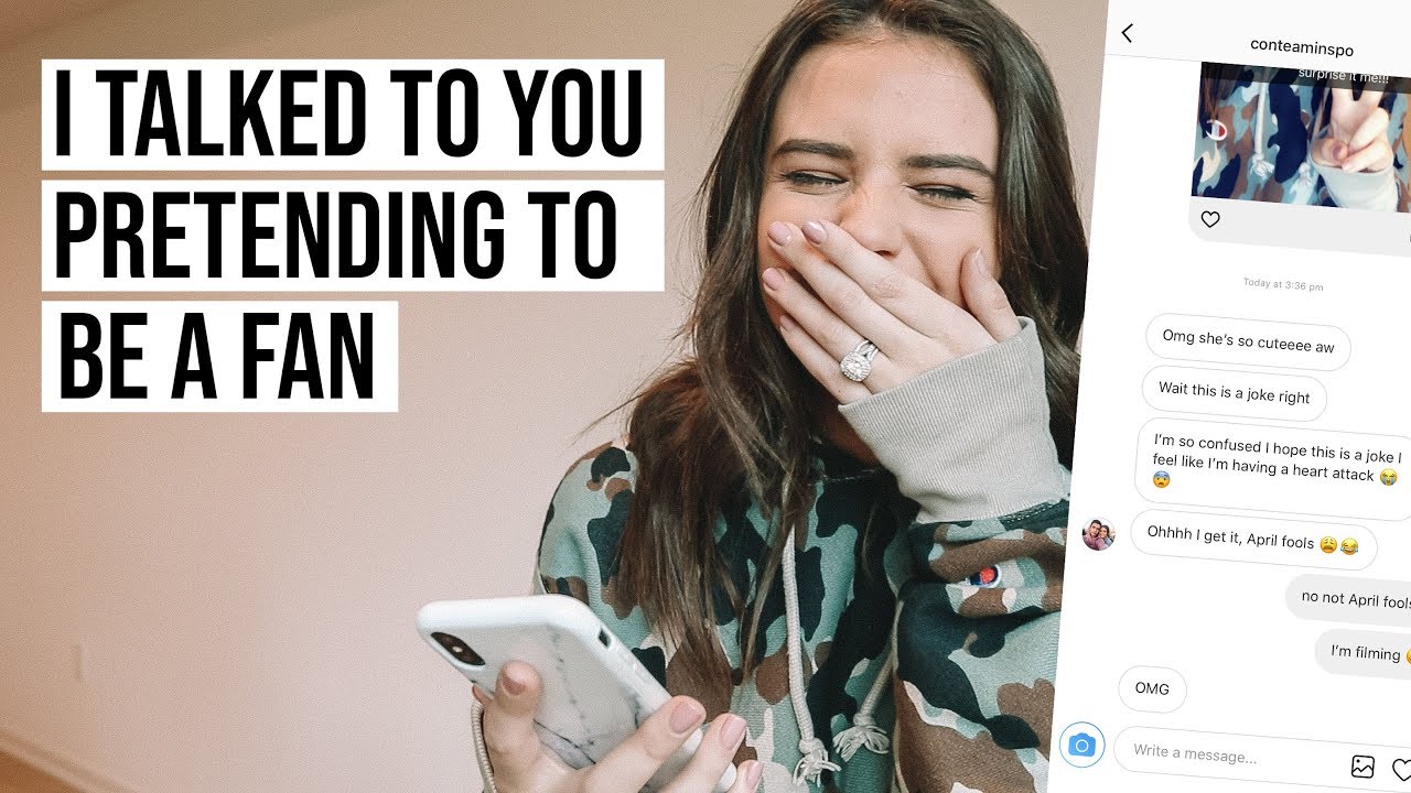 I MADE A FAKE FAN ACCOUNT + TALKED TO YOU GUYS... (fail) YouTube