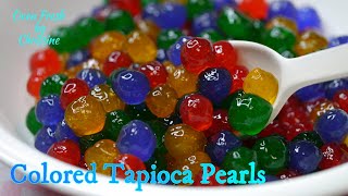 Famous Colored Tapioca Pearls from Scratch | Colored Boba Soft and Chewy In The Fridge for Days Profile
