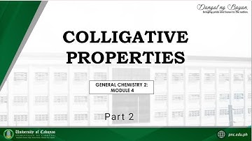 Colligative Properties of Solution (Part 2)