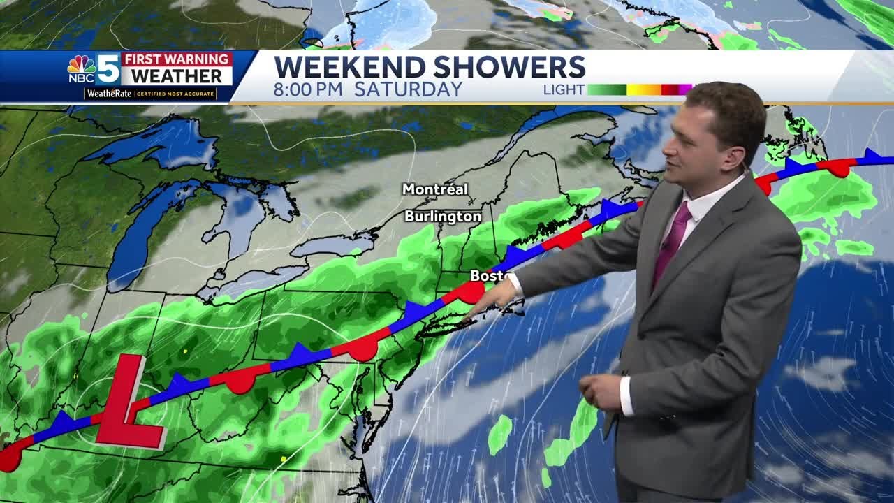 Shower chances increase tomorrow and through the weekend (5-01-25 ...