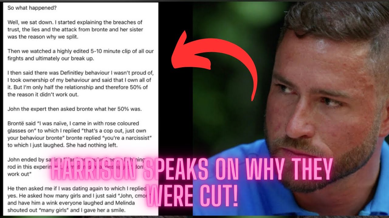 Harrison Speaks Out On Why He And Bronte Were Cut & Expose What Happened On The Couch! MAFS AU 2023