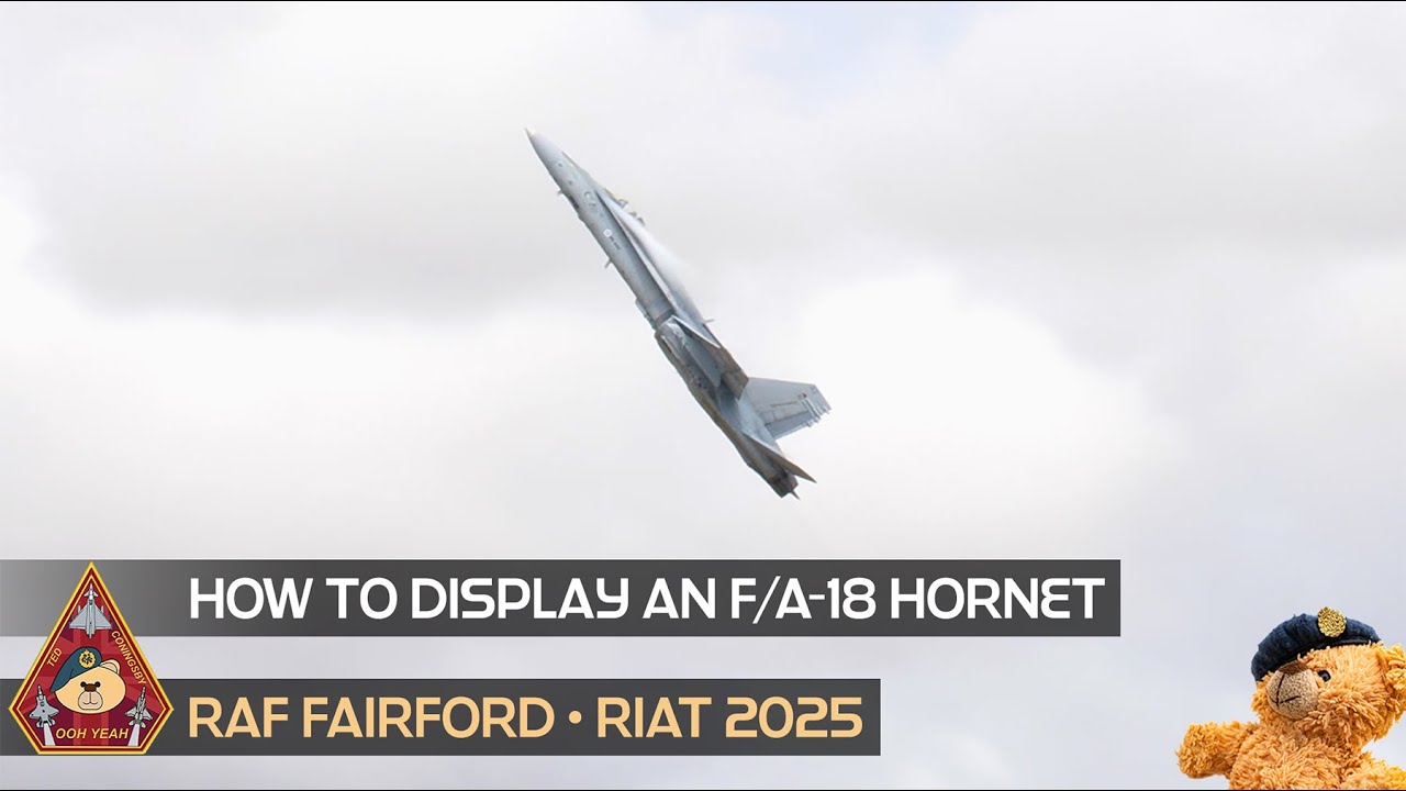 HOW TO DISPLAY AN F/A-18 HORNET! PURE AWESOME FINNISH AIR FORCE F-18 DEMO • RAF FAIRFORD RIAT 2025