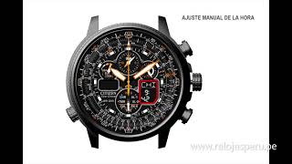 CONFIGURACION DE HORA CITIZEN JY8051-59E, JY8075-51E, JY8078 52L, CB5840-59E Y MAS (CALIBRE U680)