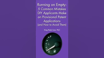 Running on Empty Intro: 5 Common Mistakes DIY Applicants Make on Provisional #patent Applications