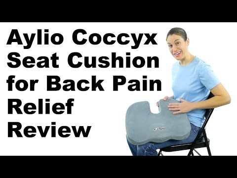 Aylio Coccyx Orthopedic Comfort Foam Seat Cushion for Lower Back, Tailbone  and S