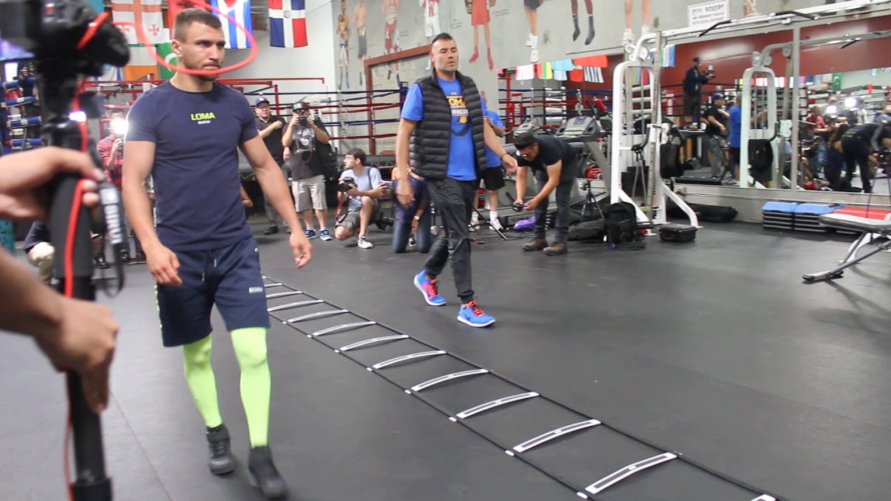 Vasyl Lomachenko training for Jorge Linares #bboYEVAN - YouTube