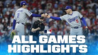 Highlights from ALL games on 10/6! (Dodgers win second game in Philly, Jackson Chourio's BIG homer!)