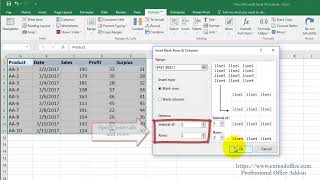 Alternately Insert Blank Rows Or Columns Every Other Rows / Columns In Excel