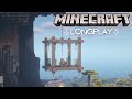 Minecraft Peaceful Longplay - Relaxing Adventure, Building a Hanging Cube House (No Commentary)