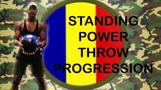 Famous Standing Power Throw|Army Combat Fitness Test Strength Progression Profile