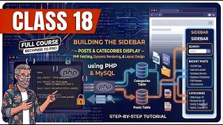 Class 18 | Sidebar with Post & Category | Dynamic Website using PHP MySQL