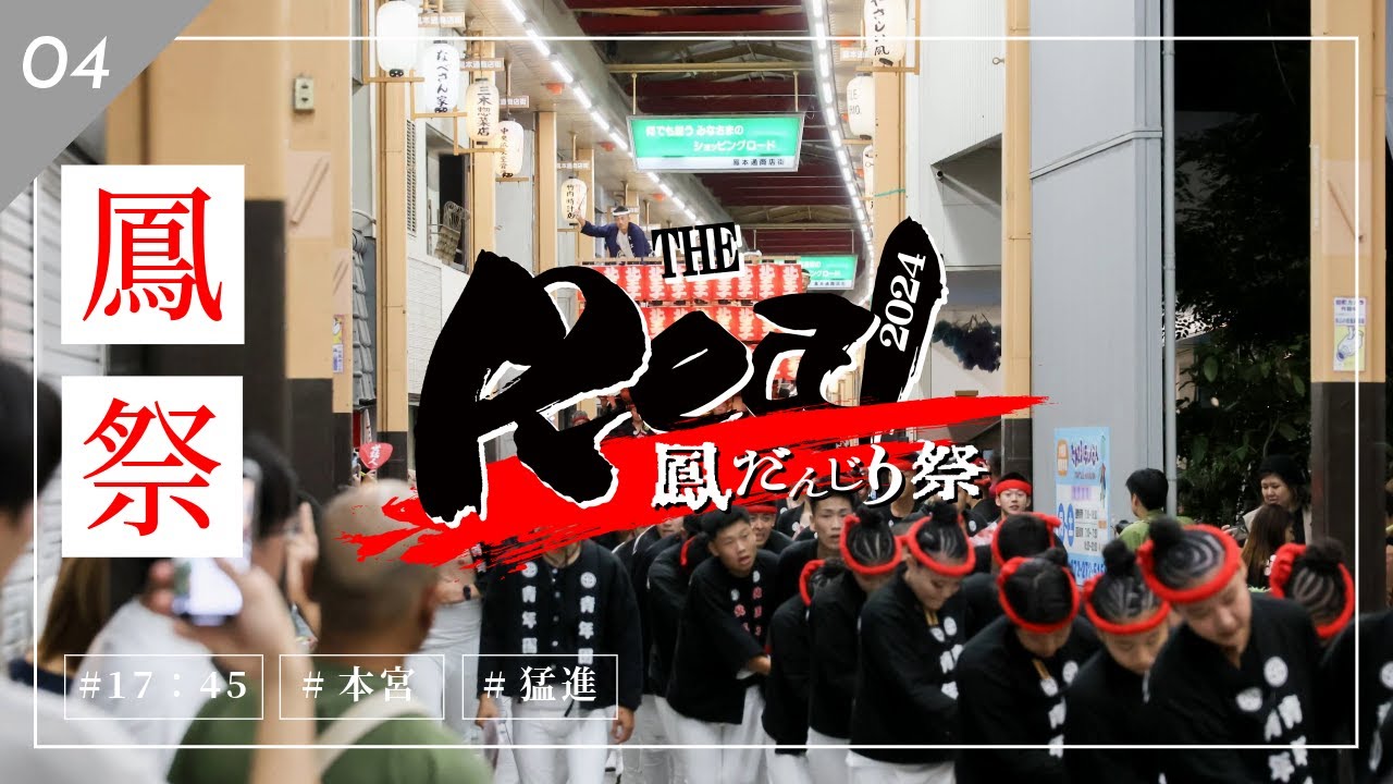 【祭りのある暮らし】2024THE REAL 鳳だんじり祭り/ PHASE-04｜本宮灯入れ曳行編