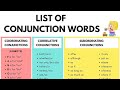 Conjunction words a complete list of conjunctions in english