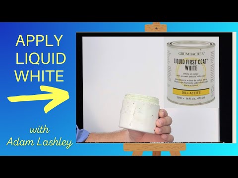 How To Apply Liquid White for Wet-on-Wet Oil Painting - White