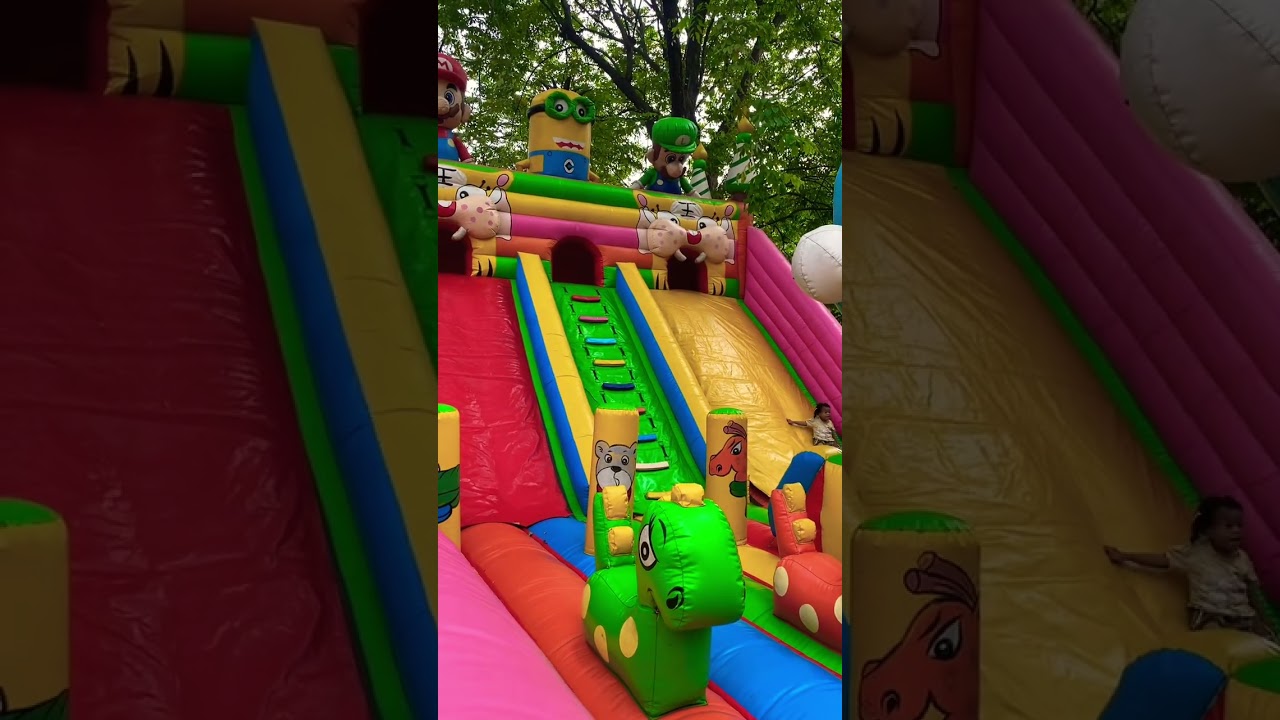 Istana balon Doraemon kuning beras