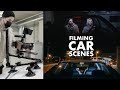 Filming a car scene at night tilta hydra alien