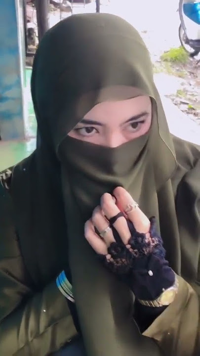 ketika wanita bercadar nge vape tonton sampai akhir #cadar #ukhty #niqab #ukhti #wanitabercadar