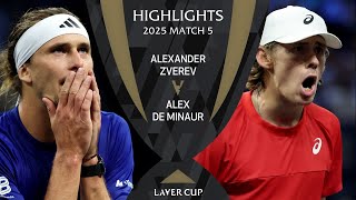 Download Lagu Alexander Zverev v Alex de Minaur Highlights | Laver Cup 2025 Match 5 MP3 Download Lagu Alexander Zverev v Alex de Minaur Highlights | Laver Cup 2025 Match 5 MP3