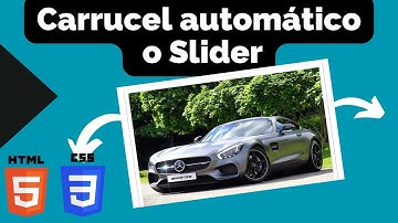 Slider automatico con html y css | Como hacer un Carrusel de imágenes en html y css