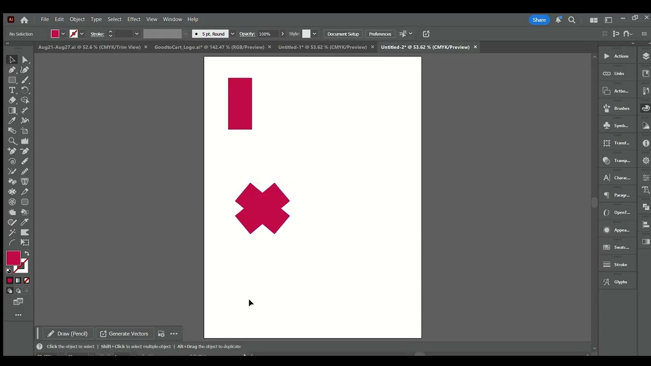 Create a Heart with Rectangles in Adobe Illustrator