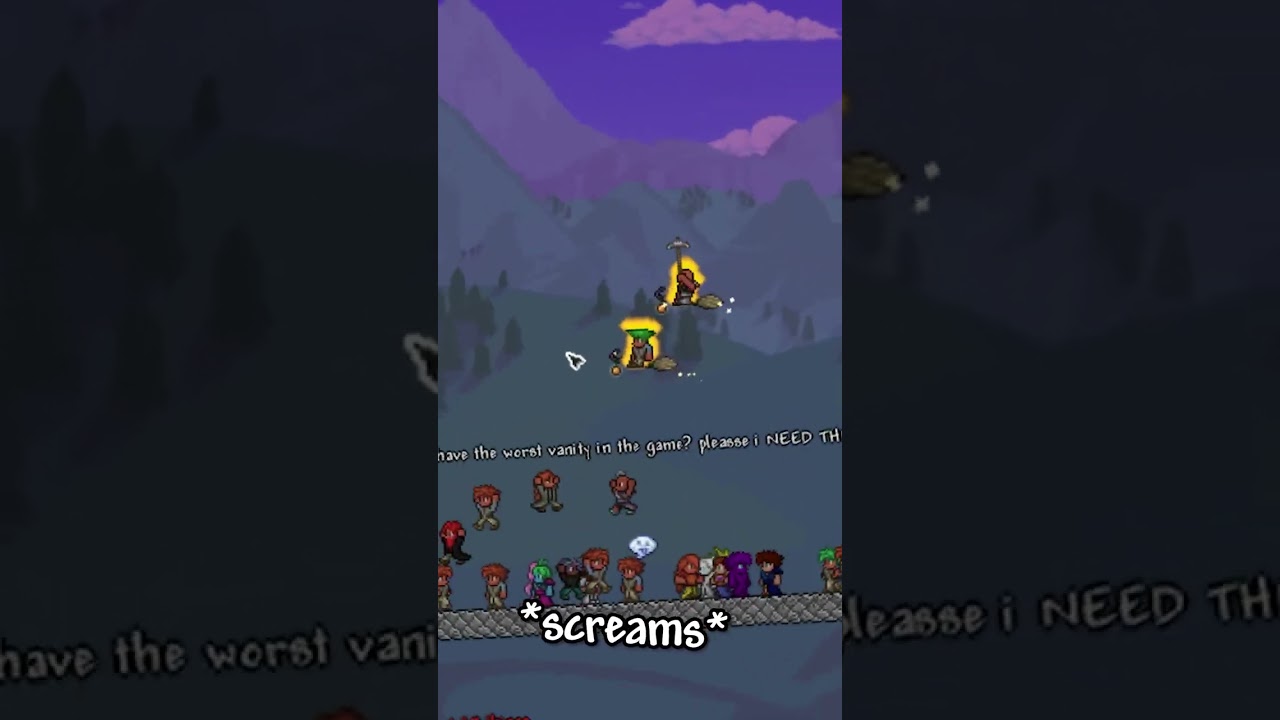 100 terraria players vs INSTAKILL water bolt  #terraria #gaming #funny #memes #twitch #games