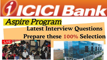 Top ICICI Bank Aspire Program Interview Questions & Answers | Crack Your Banking Interview Easily!