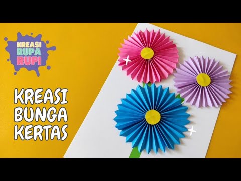 ❇️ Cara Bikin BUNGA Dari KERTAS ORIGAMI Yang Mudah Untuk Anak