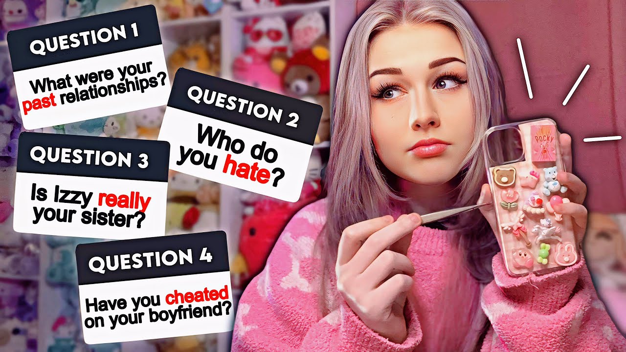 Answering BURNING Questions That I'm HIDING From YOU While I DECORATE My Phone Case...