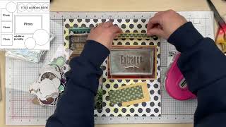 Scrapbook Process: Haunted //Follow a Sketch February 2026//Day 7// Stitches & Stencils // #fasfeb26