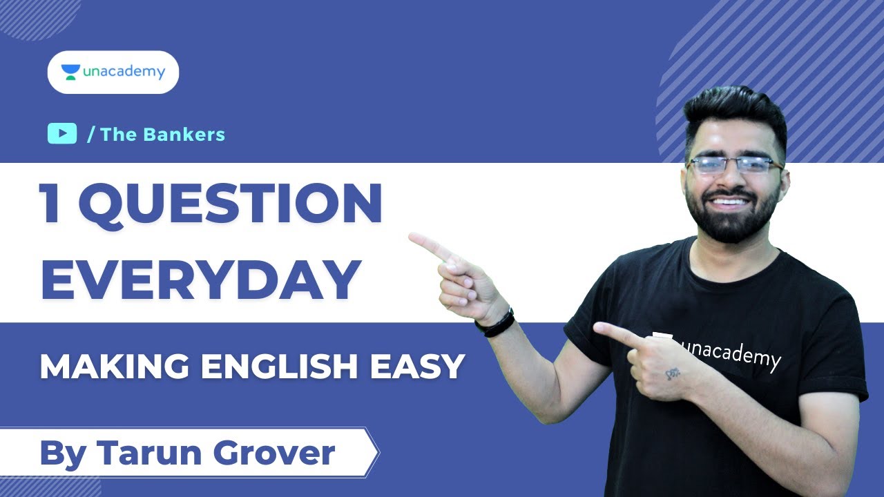 One Question Every Day 1Making English EasyThe BankersTarun Grover YouTube