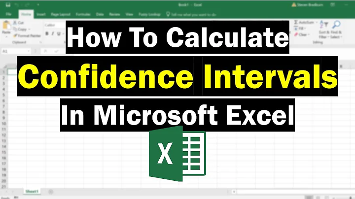 How To Calculate Confidence Intervals In Excel