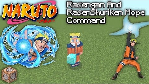 Rasengan And RasenShuriken Mcpe tutorial Command