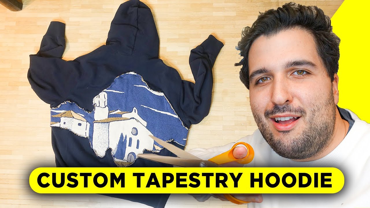 HOW TO MAKE A CUSTOM TAPESTRY HOODIE (DIY Defective Garment)