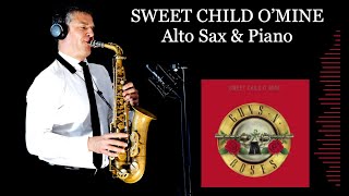 SWEET CHILD O'MINE - Guns 'N Roses - Alto Sax & Piano - Free score