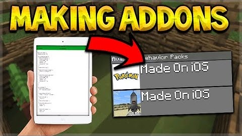 HOW TO MAKE ADDONS! Minecraft Pocket Edition - Making Addons Without PC/jailbreak On iOS iPhone iPad