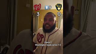 How Nats fans reacted to the Milwaukee series