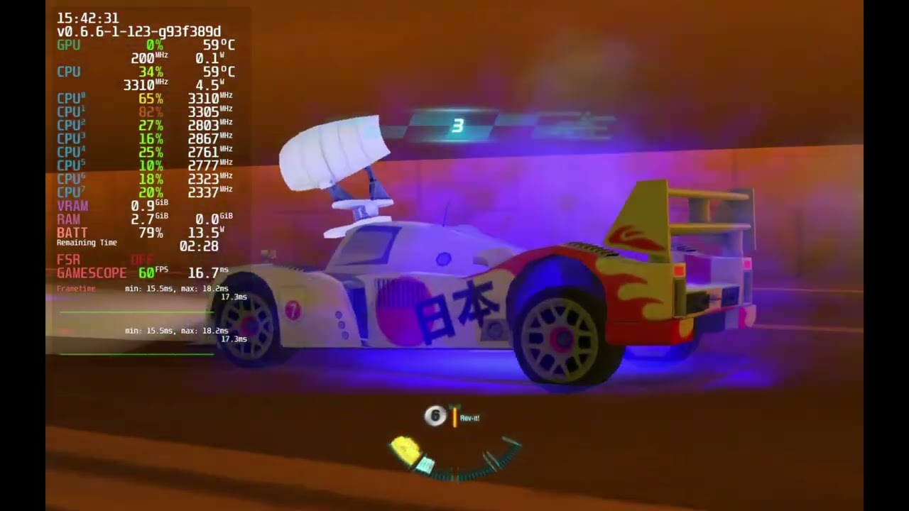 The Steam deck Cars: 2 the game