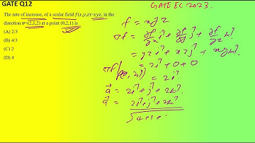 GATE EC 2023 Q12 Solution: Math