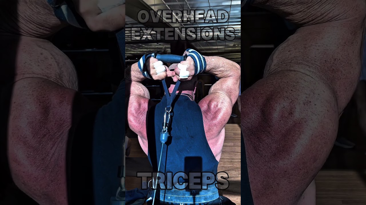 OVERHEAD EXTENSIONS FOR TRICEPS #workout #motivation #muscle #workouttips #exercise