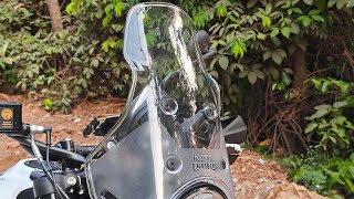 Royal Enfield Himalayan 450 OEM touring windscreen quick review