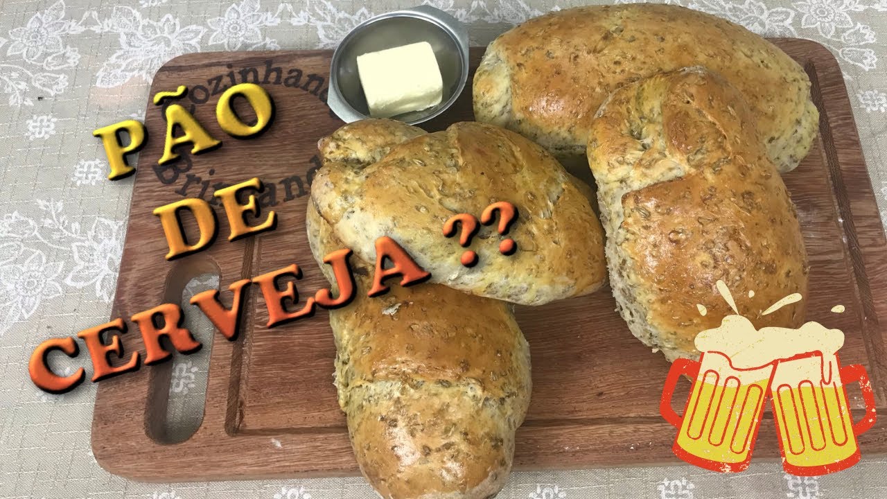 COMO FAZER PÃO - PÃO DE CEVADA - PÃO DE CERVEJA - RECEITA DE PÃO CASEIRO DE MALTE - RECEITA DE PÃO