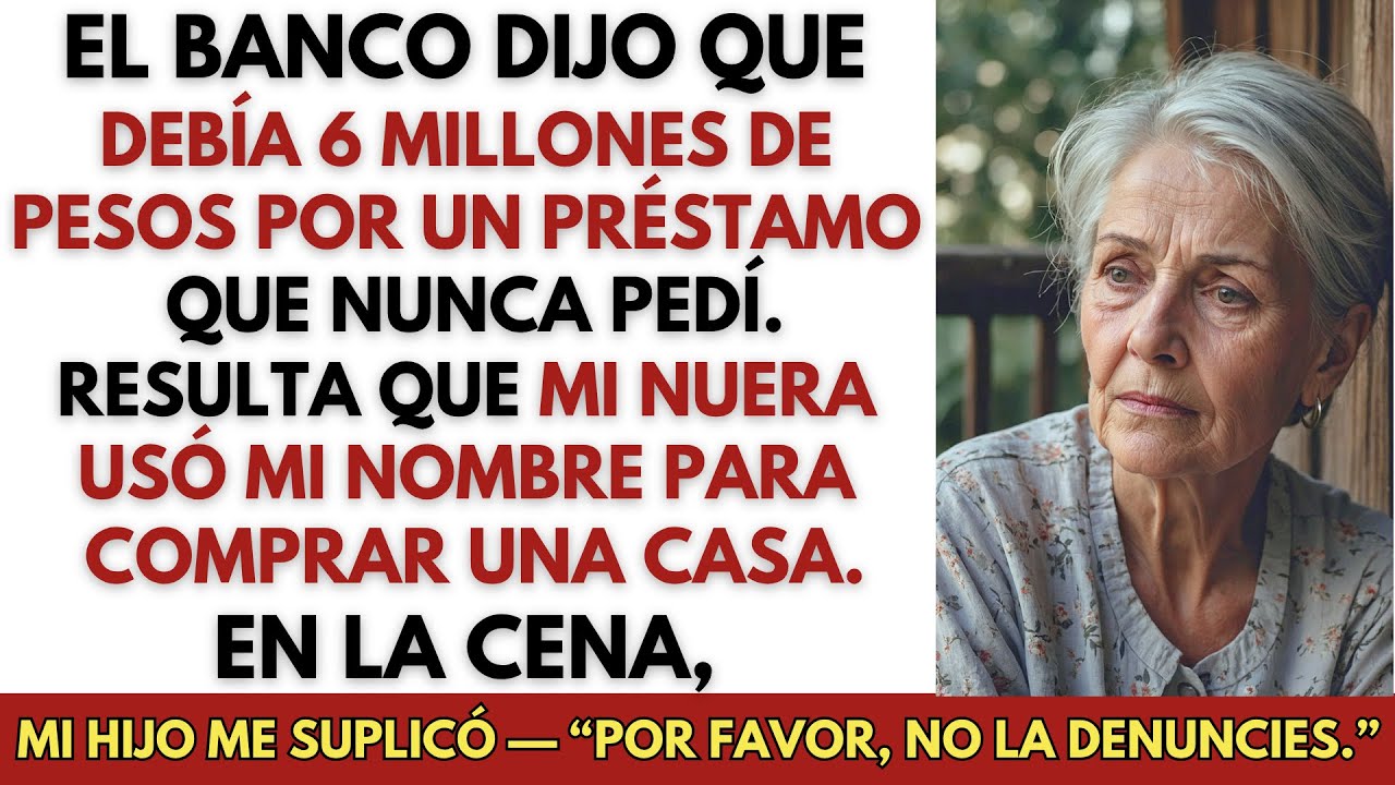 Mi nuera pidió 6 millones a mi nombre y mi hijo me rogó de guardar silencio.