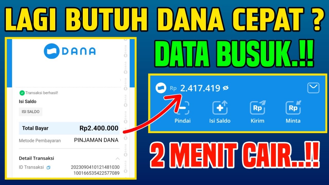 INI SERIUS 2 MENIT UDAH CAIR 😱 MENDESAK BUTUH SALDO DANA BISA PINJAM